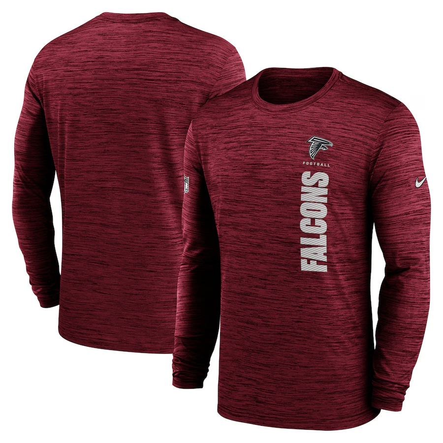Men Atlanta Falcons red 2024 Nike NFL long sleeve t shirts